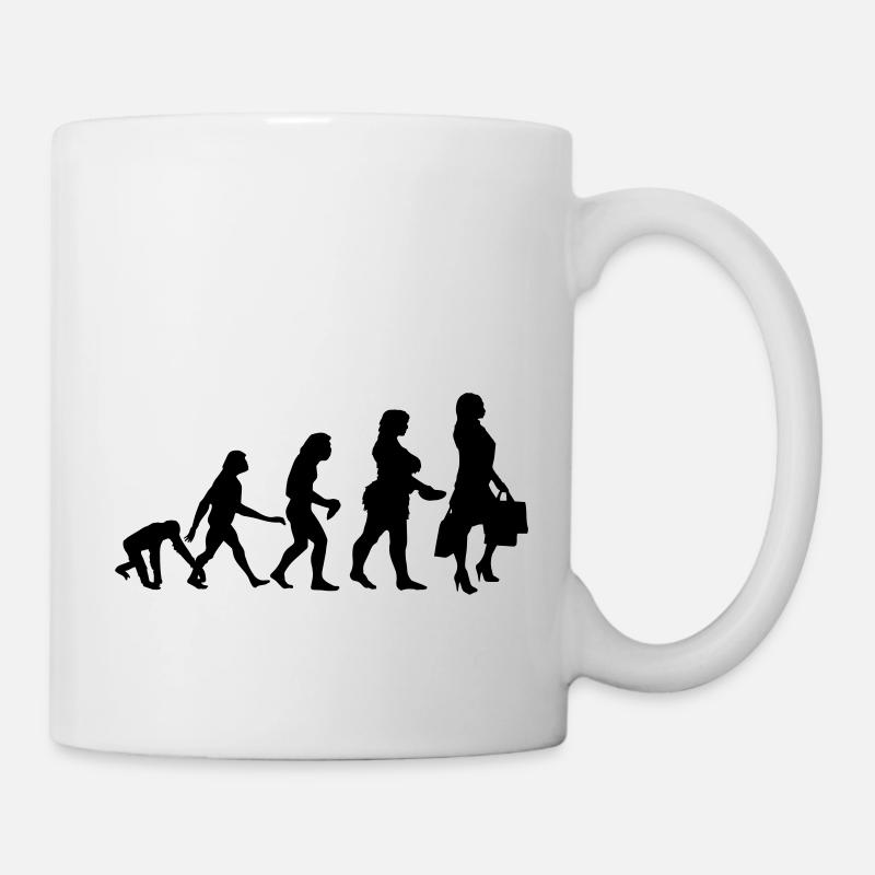 SHOPPING QUEEN EVOLUTION - Mug blanc - blanc