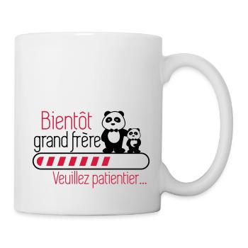 Bientôt grand-frère - Futur frère - Grand frèr - Mug blanc - blanc - Droite