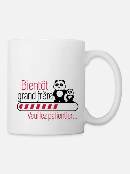 Bientôt grand-frère - Futur frère - Grand frèr - Mug blanc - blanc