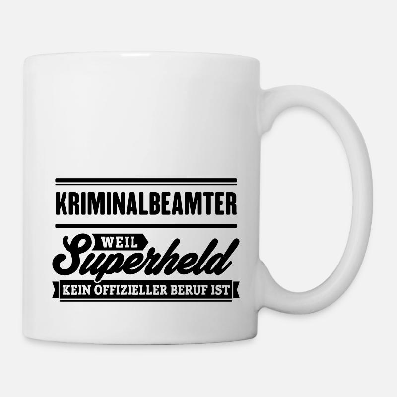 Superheld Kriminalbeamter - Tasse - Weiß