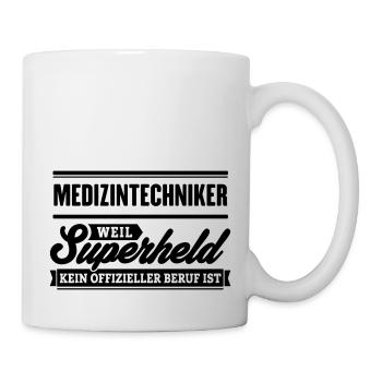 Superheld Medizintechniker - Tasse - Weiß - Rechts