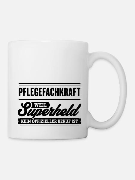 Superheld Pflegefachkraft - Tasse - Weiß