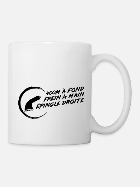 Notes de rallye : Frein à main / Épingle - Mug blanc - blanc