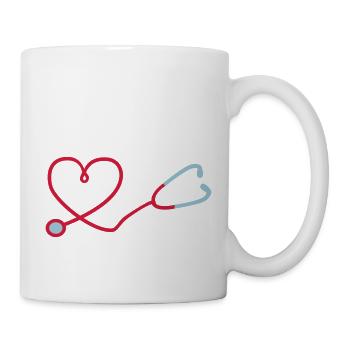 Stethoskop - Tasse - Weiß - Rechts