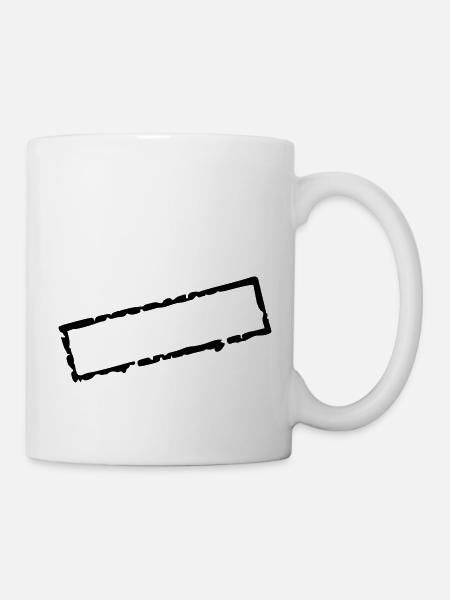 stamp_I_vec_1 en - Mug - white