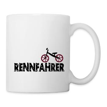 Laufrad Rennfahrer - Tasse - Weiß - Rechts