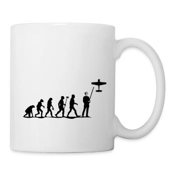 evolution modellfliegen - Tasse - Weiß - Rechts