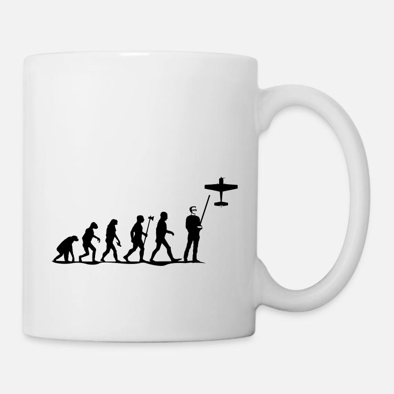evolution modellfliegen - Tasse - Weiß