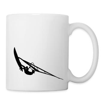 Planche à voile - Mug blanc - blanc - Droite