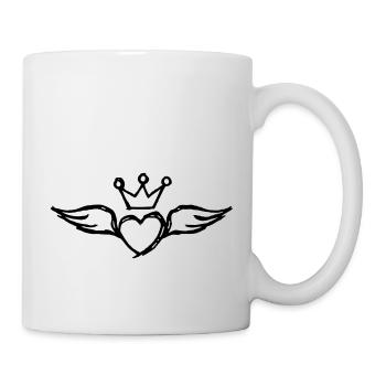 Flying Heart (Heart & Wings) 01 - Mug - white - Right
