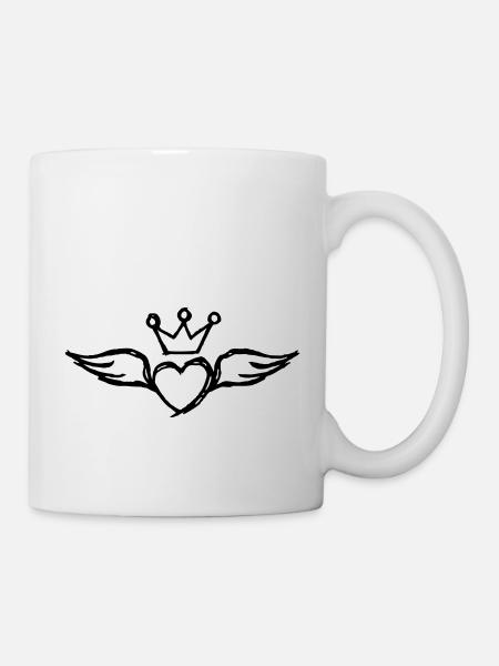 Flying Heart (Herz & Flügel) 01 - Tasse - Weiß