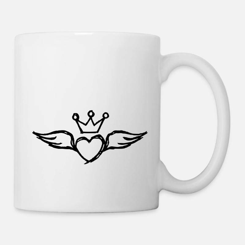 Flying Heart (Herz & Flügel) 01 - Tasse - Weiß