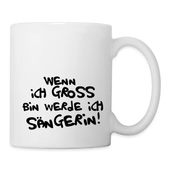 Ich werde Sängerin - Tasse - Weiß - Rechts