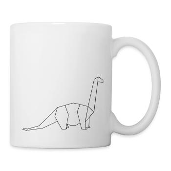 langhals outline origami - Tasse - Weiß - Rechts