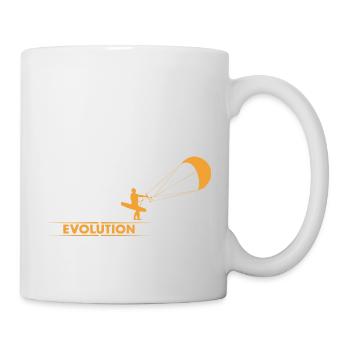 Kitesurfen - Evolution - Tasse - Weiß - Rechts