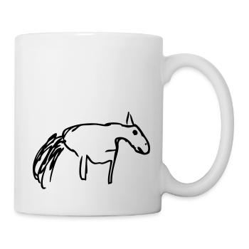 horse - Mug blanc - blanc - Droite