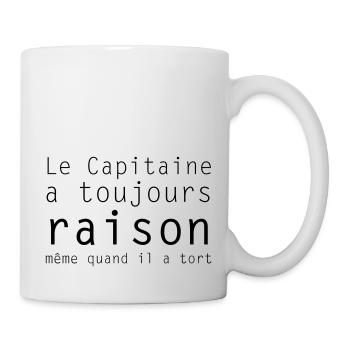 le capitaine - Mug blanc - blanc - Droite