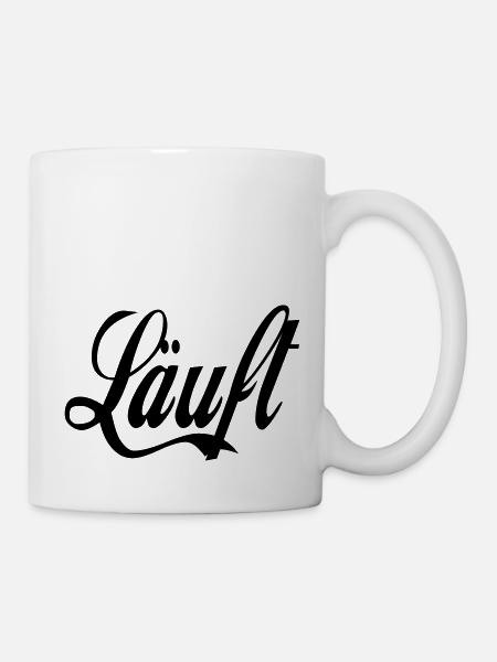 läuft - Tasse - Weiß