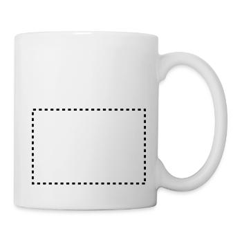 dashed_square_1c - Mug - white - Right