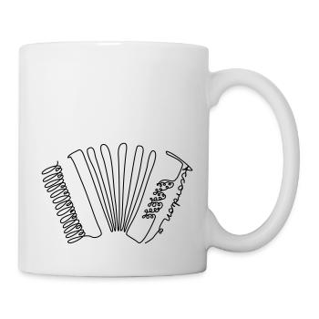one line accordion - Tasse - Weiß - Rechts