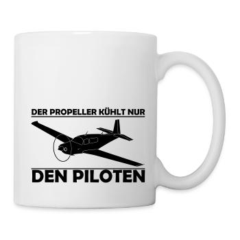 Mooney Motorflugzeug Geschenk - Tasse - Weiß - Rechts