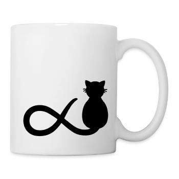 Unendlichkeit Katze - Tasse - Weiß - Rechts