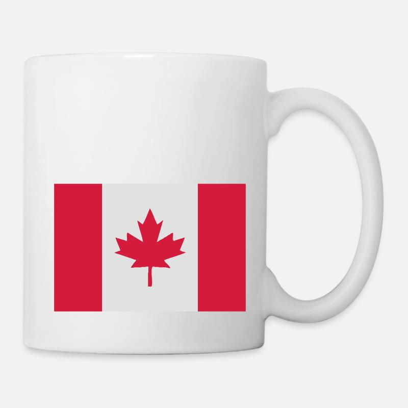 flagge kanada - Tasse - Weiß