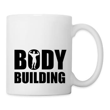 bodybuilding_b_1ceps - Mug blanc - blanc - Droite