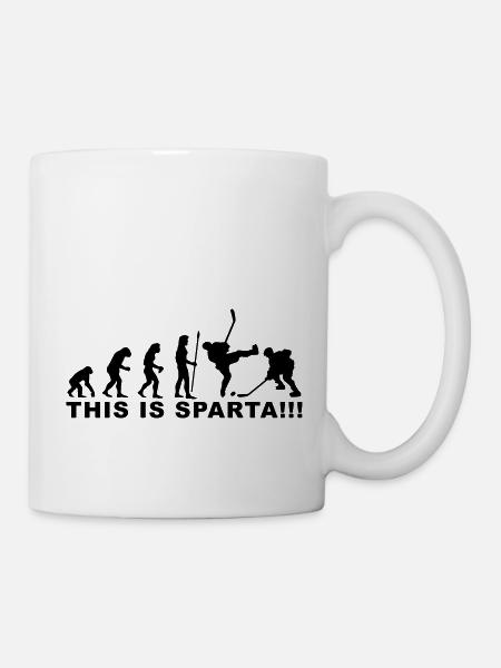evolution_icehockey4 - Mug blanc - blanc