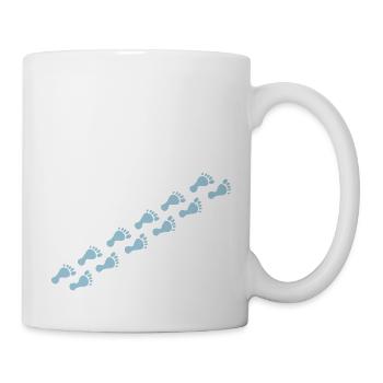 footprints - Mug - white - Right