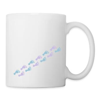 footprints - Mug - white - Right
