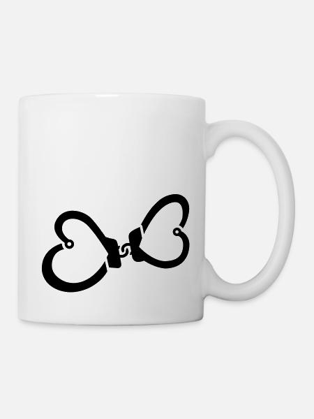 Herzschellen - Tasse - Weiß