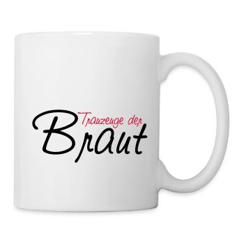trauzeuge_der_braut - Tasse - Weiß - Rechts