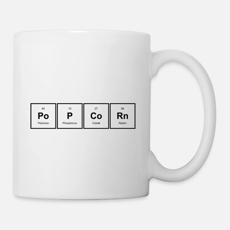 Popcorn - Tasse - Weiß