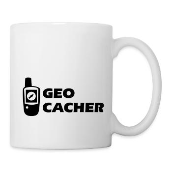 Geocaching GPS Geocacher - Tasse - Weiß - Rechts