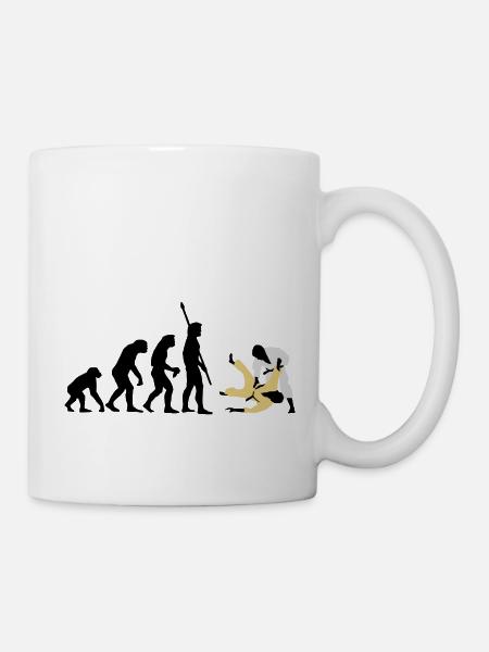 evolution_judo_a_3c - Tasse - Weiß