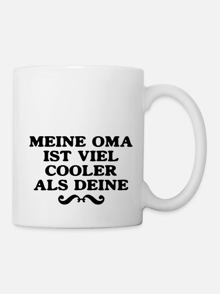 ma grand-mère est beaucoup plus frais que votre - Mug blanc - blanc