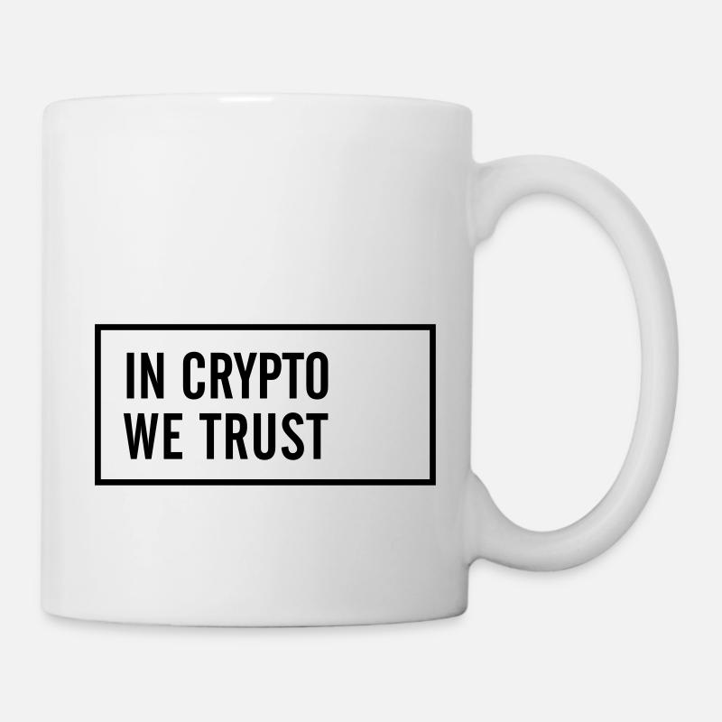 IN CRYPTO WE TRUST - Tasse - Weiß