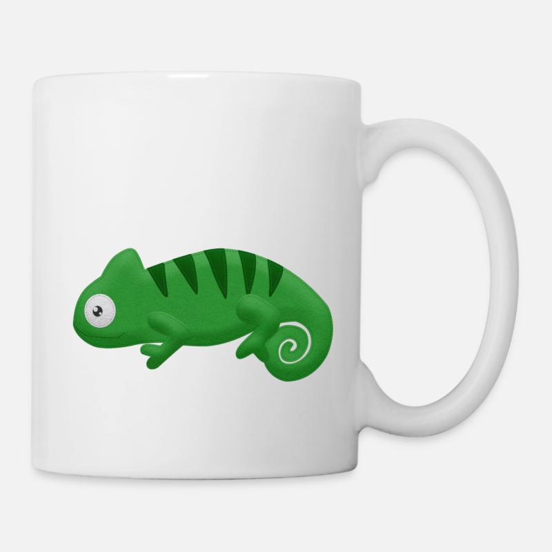 Felt Chameleon - Mug blanc - blanc