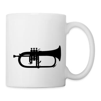 music trumpet brass - Tasse - Weiß - Rechts