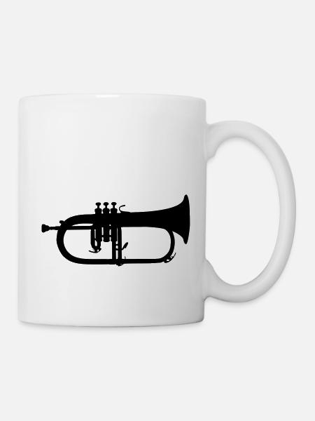 music trumpet brass - Mug - white