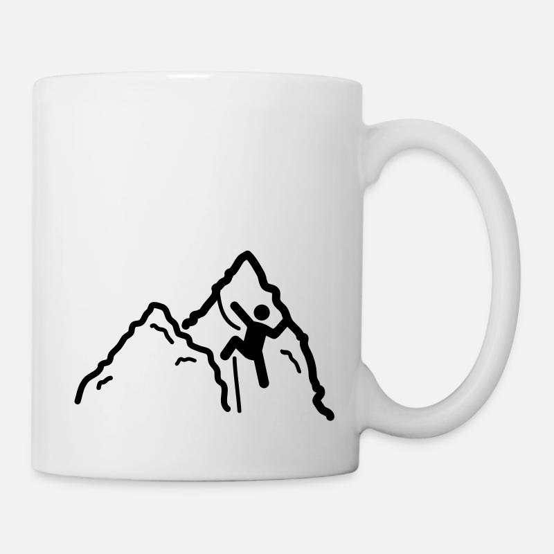 Klettern motiv - Tasse - Weiß