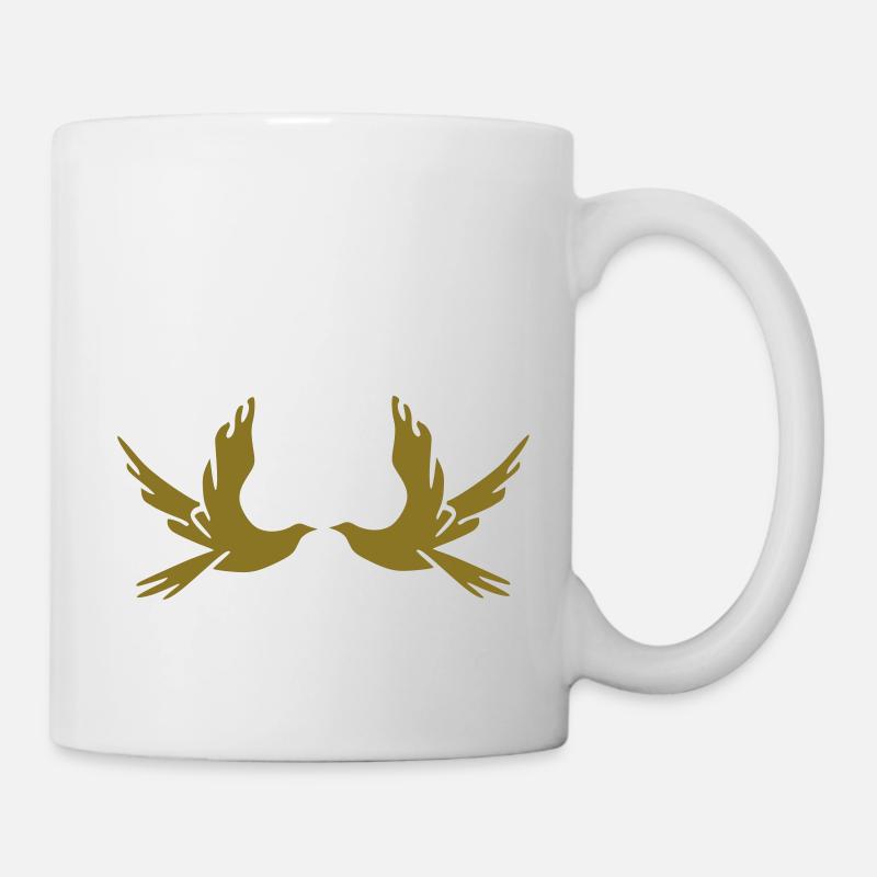 Brieftaube - Tasse - Weiß