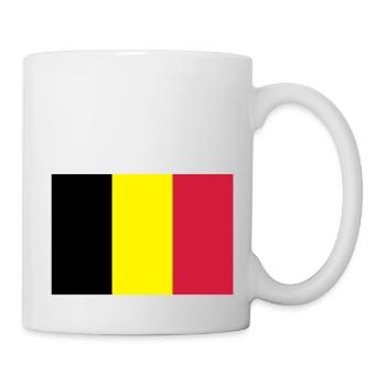 Drapeau Belge - Belgische vlag - Mug blanc - blanc - Droite