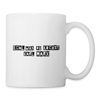 Egal was du kochst, Karl mag es Funshirt Karl Marx - Tasse - Weiß - Rechts