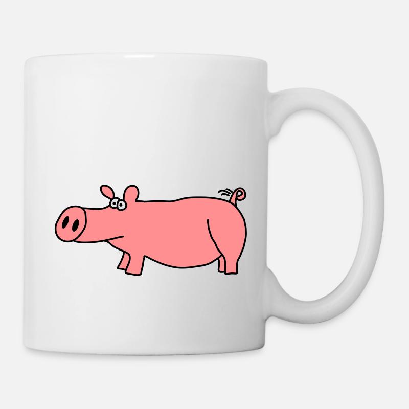 Schwein - Tasse - Weiß