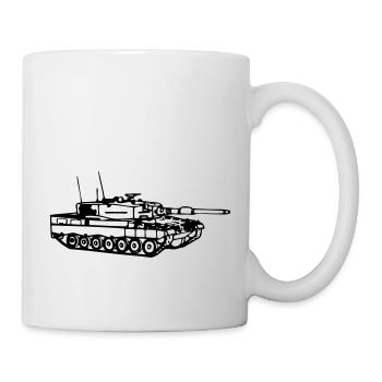 Panzer Leopard 2 - Tasse - Weiß - Rechts