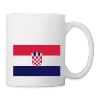 Croatia flag - drapeau Croatie - Kroatien flagge - - Mug blanc - blanc - Droite