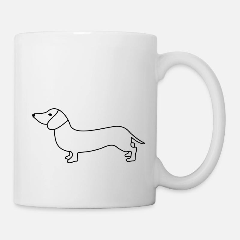 dackel - Tasse - Weiß