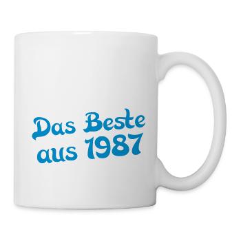 das beste aus 1987 - Tasse - Weiß - Rechts